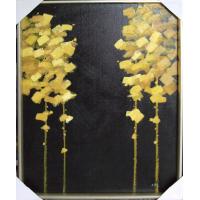 大树银花-黄-现代抽象花卉油画