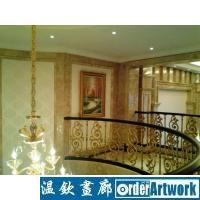 新古典主义装饰风格瓯江畔外滩国际公馆楼道油画装饰