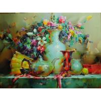 瓷瓶,瓷壶和花