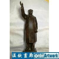 伟大领袖毛主席全身铜像雕塑，文革期间原件