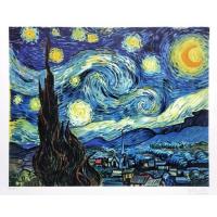 《星月夜 The Starry Night》，文森特·梵高 Vincent Gogh 限量版画