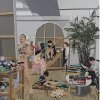 中国当代艺术80后代表性画家陈飞，温钦画廊有其原作可出售私洽